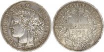 France 5 Francs Ceres - 3th Republic - 1870 A Paris
