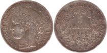 France 5 Francs Ceres - Arms - 1849 A Paris - Silver