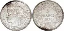 France 5 Francs C&eacute;r&egrave;s - IIIe Republique - 1870 A Paris