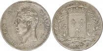 France 5 Francs Charles X - 1827 W Lille - Silver