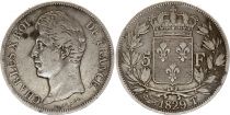 France 5 Francs Charles X - 1829 T Nantes - Silver