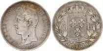 France 5 Francs Charles X - 2nd type - 1830 K Bordeaux - Silver - VF