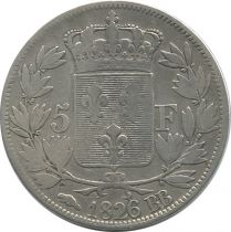 France 5 Francs Charles X - Argent