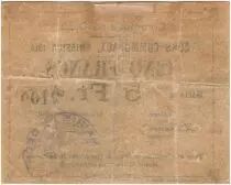 France 5 Francs Dechy City - 1914