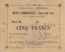 France 5 Francs Estr&eacute;e City - 1914