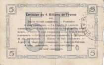 France 5 Francs Fourmies City - 1915