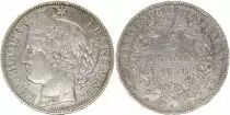 France 5 Francs France C&eacute;r&egrave;s - 3&egrave;me R&eacute;p. - 1870 A Paris - Argent