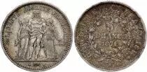 France 5 Francs Hercule - 1871 A Paris - Camelinat  - Argent