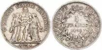 France 5 Francs Hercule - III e R&eacute;publique - 1876 A
