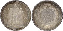 France 5 Francs Hercule 1873 A - Paris - SUP + - Argent