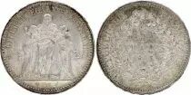 France 5 Francs Hercule 1873 A - Paris - SUP + - Argent