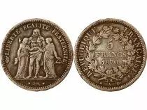 France 5 Francs Hercule France 1870 A Paris - Gouv. D&eacute;fense Nationale