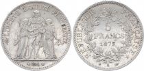 France 5 Francs Hercules - 3th Republic 1875 A Paris