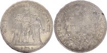 France 5 Francs Hercules - 3th Republic 1878 K Bordeaux