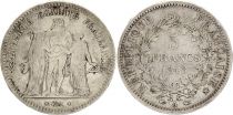 France 5 Francs Hercules - Second Republic - 1848 A Paris