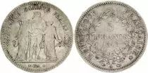 France 5 Francs Hercules - Second Republic - 1848 A Paris