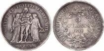 France 5 Francs Hercules - Second Republic - 1848 A Paris