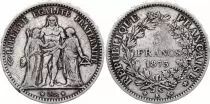 France 5 Francs Hercules - Third Republic - 1873 K Bordeaux - Silver