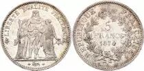 France 5 Francs Hercules - Third Republic - 1874 A Paris