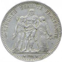 France 5 Francs Hercules - Third Republic - 1876 A