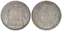 France 5 Francs Hercules - Third Republic - 1876 A