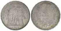 France 5 Francs Hercules - Third Republic - 1876 A