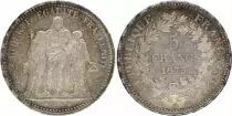 France 5 Francs Hercules 1873 A - Paris - XF to AU - Silver