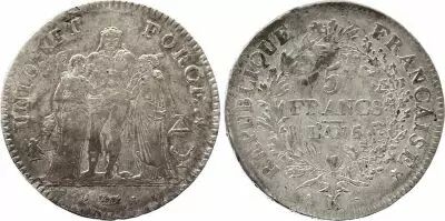 France 5 Francs Hercules group - An 5/4 K