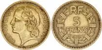 France 5 Francs Laureate head - 1939