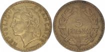 France 5 Francs Laureate Head - 1945
