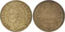 France 5 Francs Laureate Head - 1945