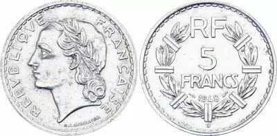 France 5 Francs Lavrillier - 1948 - B. Beaumont - Le Roger