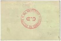 France 5 Francs Lesquielles-Saint-Germain Commune - 1915