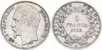 France 5 Francs Louis-Napoleon Bonaparte - Small head - 1852 A Paris - Silver