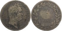 France 5 Francs Louis-Philippe - 1830 W Lille incuse lettering