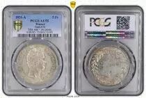 France 5 Francs Louis-Philippe - 1831 A  incuse lettering - PCGS AU55