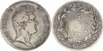 France 5 Francs Louis-Philippe 1830 B Rouen incuse lettering - Silver - KM.745.2