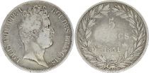France 5 Francs Louis-Philippe 1831 B Rouen incuse lettering - Silver