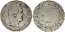 France 5 Francs Louis-Philippe 1831 B Rouen incuse lettering - Silver