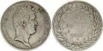 France 5 Francs Louis-Philippe 1831 B Rouen incuse lettering - Silver