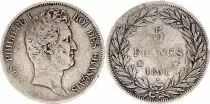 France 5 Francs Louis-Philippe 1831 MA Marseille Incuse lettering - Silver - KM.735.10