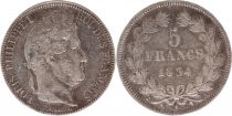 France 5 Francs Louis-Philippe 1er - 1834 A Paris