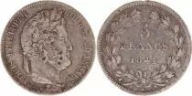 France 5 Francs Louis-Philippe 1st - 1841 W Lille