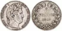 France 5 Francs Louis-Philippe I  - 1847 A Paris - Argent