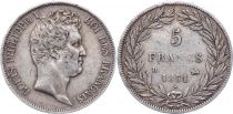 France 5 Francs Louis-Philippe I - 1831 B Rouen incuse lettering - Silver - KM.745.2