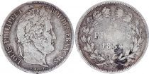 France 5 Francs Louis-Philippe I - 1834 W Lille - Fine - Silver