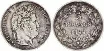 France 5 Francs Louis-Philippe I - 1844 BB Strasbourg - Silver