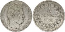 France 5 Francs Louis-Philippe Ier - 1843 K Bordeaux - Argent
