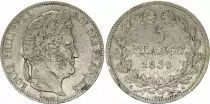 France 5 Francs Louis-Philippe Ist - 1839 A Paris - Silver