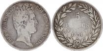France 5 Francs Louis-Philippe Ist- 1831 1831 W Lille incuse lettering - Silver